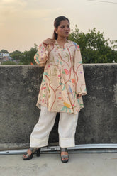 Botanic Flow Tunic With Farshi Set