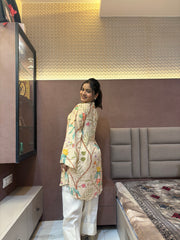 Botanic Flow Tunic With Farshi Set