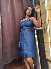 Denim Bloom Dress