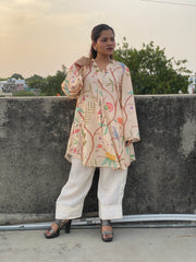 Botanic Flow Tunic With Farshi Set