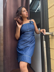 Denim Bloom Dress